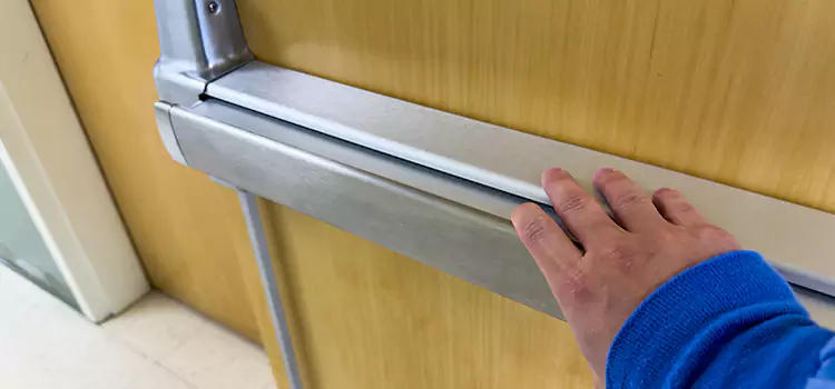 Installing a Push Bar on a Door Willimantic
